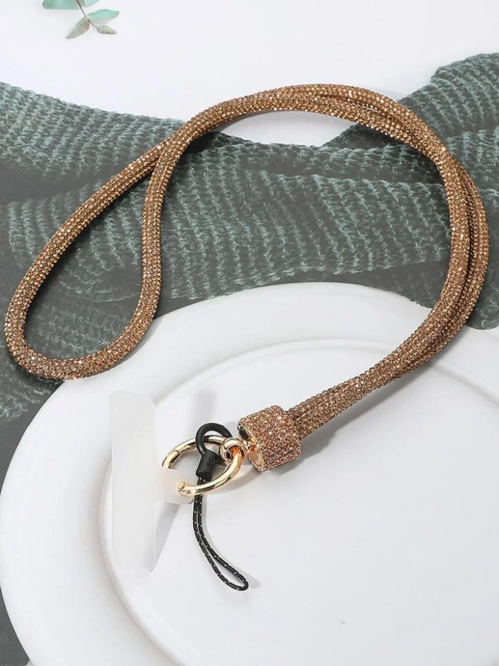 Bling Studded Phone Loop Holder Keyring Lanyard